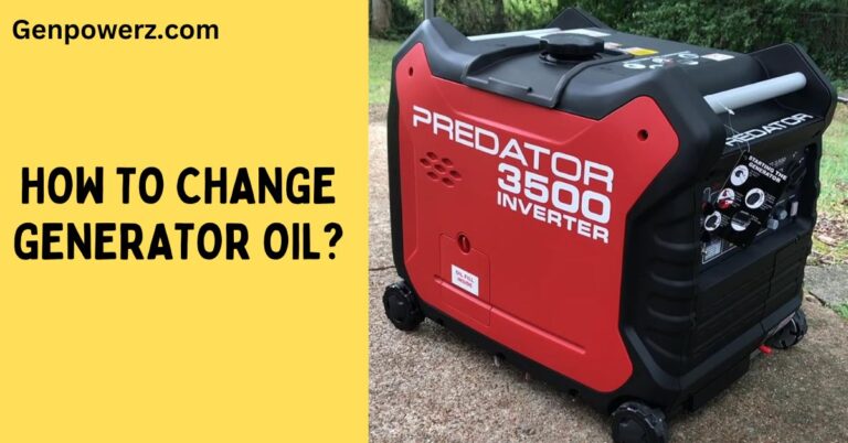 How to Change Generator Oil